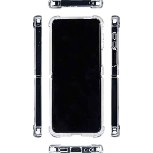 Ecuador Flag Distressed Galaxy Z Flip5 5G Clear Case